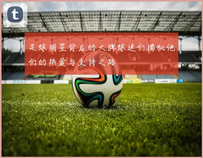 足球明星背后的大牌球迷们揭秘他们的热爱与支持之路