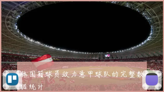 韩国籍球员效力意甲球队的完整数据统计