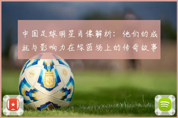 中国足球明星肖像解析：他们的成就与影响力在绿茵场上的传奇故事